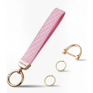 Fashion PU Leather Wristband Keychain