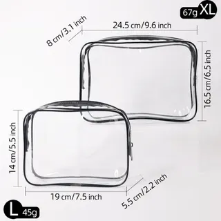 Pvc Transparent Waterproof Portable Cosmetic Bag