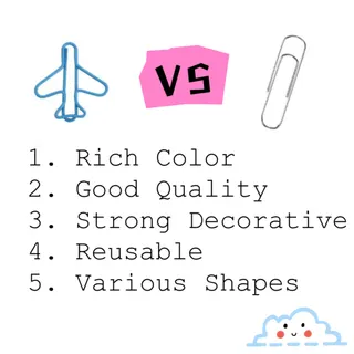 Airplane Shape Paper Clip