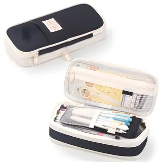 Large Capacity Canvas Pencil Case