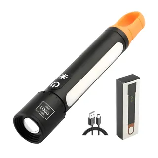 Outdoor Multifunctional Laser Zoom Flashlight