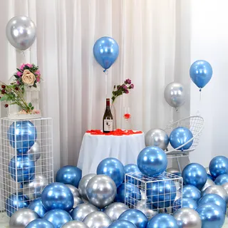 Latex Mixed Color Metallic Balloons