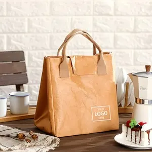 Waterproof Kraft Paper Lunch Bag