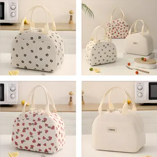 Corduroy Handheld Insulated Lunch Bag