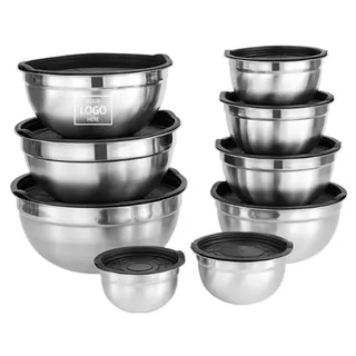 Stainless Steel Mixing Bowl w/Lid