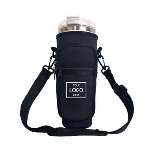 Neoprene Bottle Sleeve w/Strap