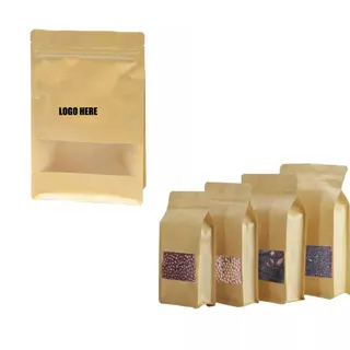 Kraft Bags w/Window