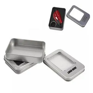 Tin Box w/Window Lid