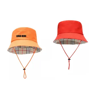 Wide Brim Fisherman Bucket Hat w/Adjustable String
