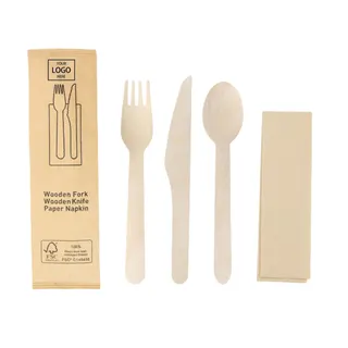 Disposable Wooden Cutlery Set