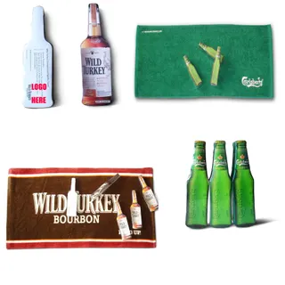 Beer Bottle Shaped Compressed Towels