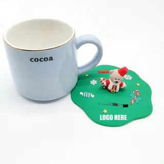 Cartoon Silicone Cup Lids