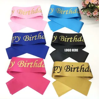 Satin Birthday Sashes