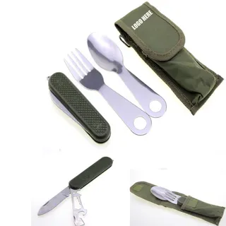 Folding Tableware Pocket Knife Set