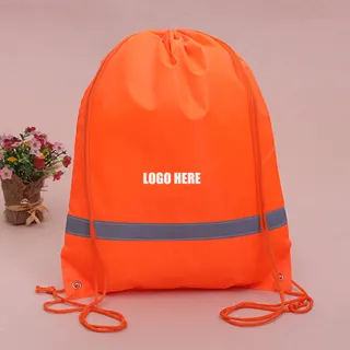 Reflective Drawstring Backpack Bags