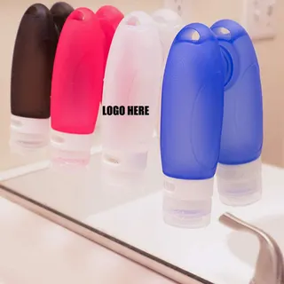 3 Oz. Travel Bottle w/Suction Cup - Blue
