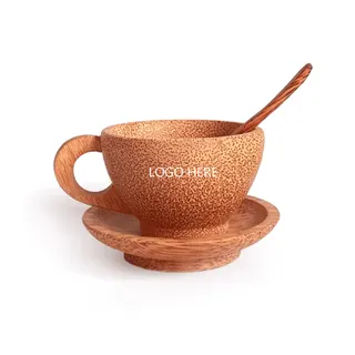 Wood Coffee Mug - Wood Brown