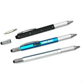 Multifunction Ballpoint Pen - Black/Silver