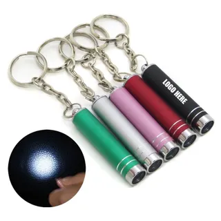 Mini UV Flashlight Keychain - Green