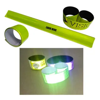 Reflective PVC Slap Bracelets