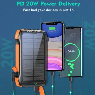 33500mAh Waterproof Mobile Power - Black/Orange