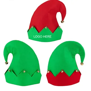 Christmas Elf Clown Hat - Green