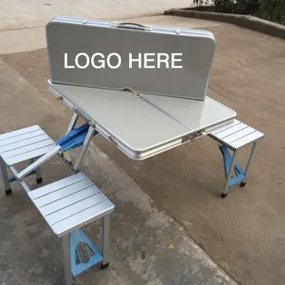 Aluminum Folding Table w/Seats