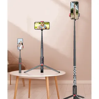 Wireless Selfie Stick Tripod - Black