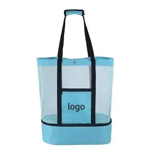 Double Layer Beach Bag w/Detachable Cooler