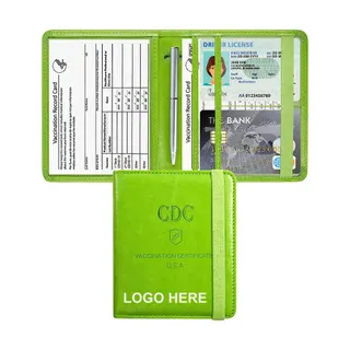 Bifold Vaccination Card Holder with Elastic Closure