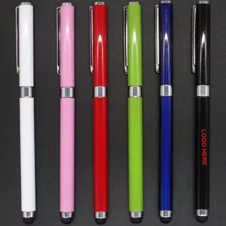Metal Ballpoint Pen w/Stylus