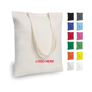 Cotton Canvas Tote Bag - Black