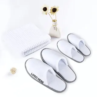 Hotel Coral Fleece EVA Slippers