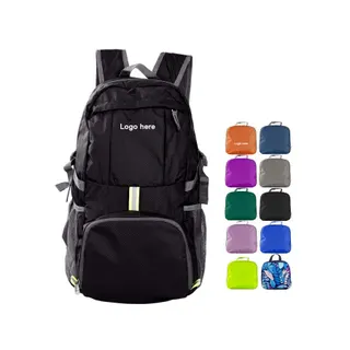 Lightweight Packable Backpack - Black