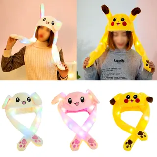 Plush Animal Hat w/Squeezy Paws - Various