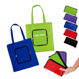 Foldable Tote Bag - Red
