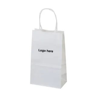 White Kraft Paper Bag - White