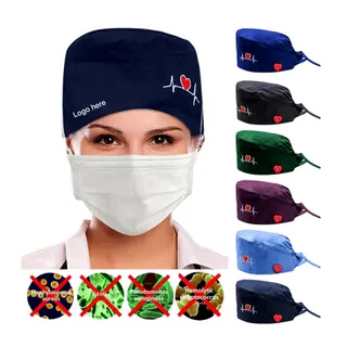 Medical Nurse Scrub Cap - Navy Blue