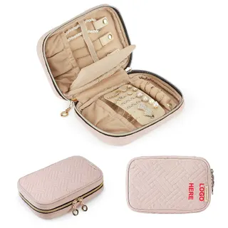 Travel Jewelry Case - Beige