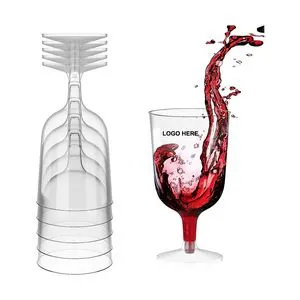 6 Oz. Disposable Red Wine Glasses