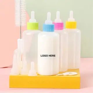Pet Feeding Bottle Kit - White/Blue