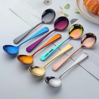 Metallic Soup Spoon