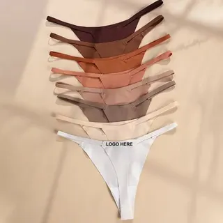 Ice Silk Seamless T-Back Panties