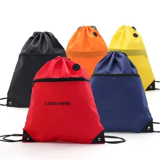 Drawstring Backpack - Black