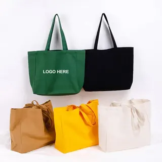Large Shopping Tote Bags - Green