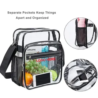 Clear Lunch Bag w/Zipper