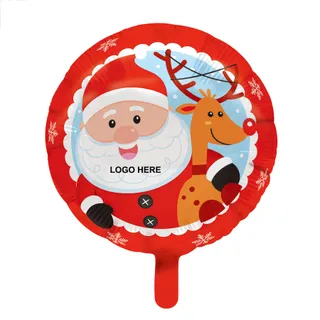 Mylar Santa Balloons
