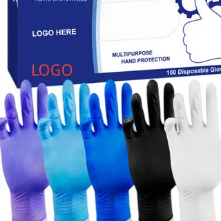 Disposable Nitrile Gloves - Purple