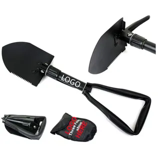 Foldable Shovel and Pickaxe w/Carry Bag