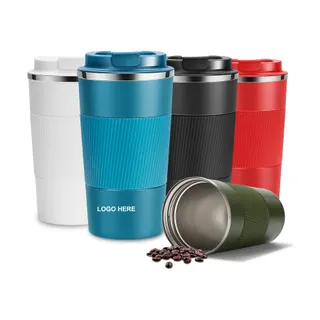 17 Oz. Stainless Steel Coffee Cup - White